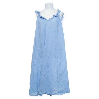 H&M, Kleid, Größe: M, Blau, Baumwolle, Einfarbig, Damen #I2v