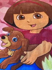 dora the explorer fleece blanket 2009 with perrito