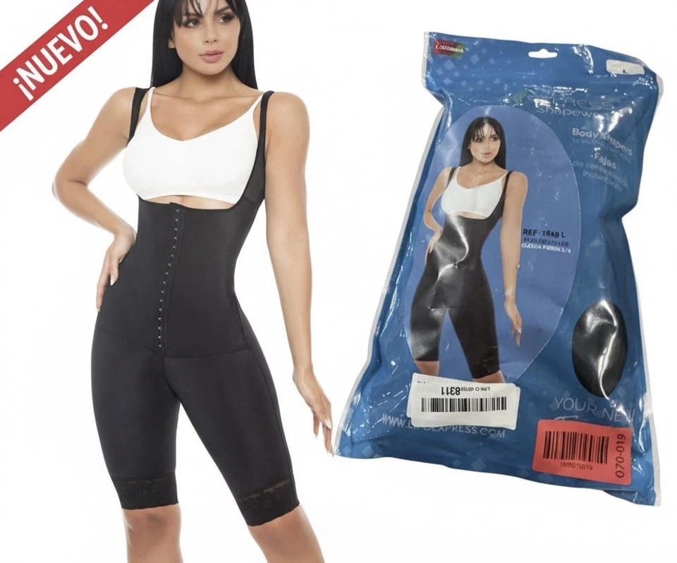 Prendas moldeadoras Lipo Express Colombian Faja 1619 negras talla L Foto 3 de 4