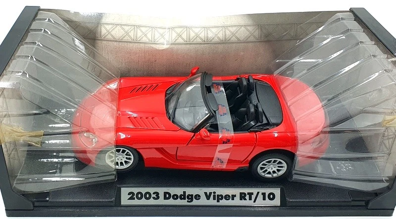 Motor Max 1/18 Scale Diecast 73100 - Dodge Viper 2003 RT/10 - Red - Image 4 of 4