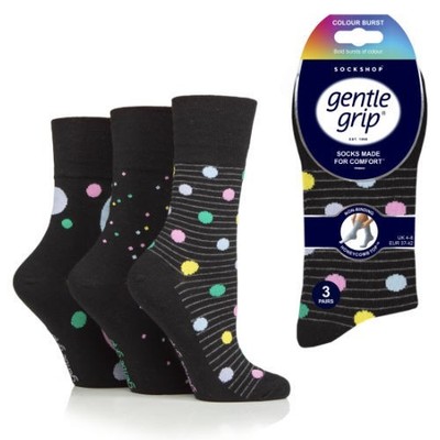 6 Paar Damen sanfter Griff Pastell Dusche Baumwolle nicht elastisch Socken UK 4-8