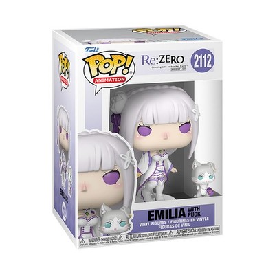 Re:Zero Funko Pop - Emilia mit Puck Funk, Ram Funko Pop Figur zur Auswahl