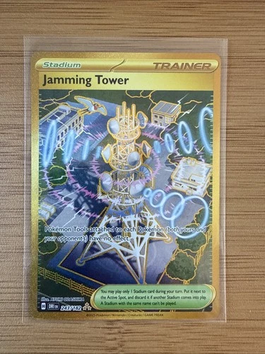 Jamming Tower ⚡️ Pokemon Destined Rivals 243/182 Stadium Trainer - NM!