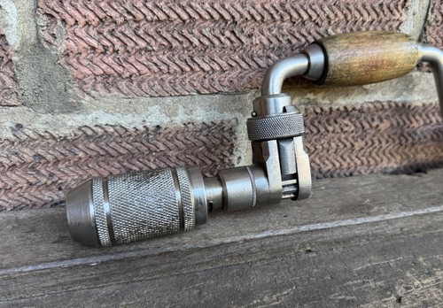 Vintage Rare Stanley No 73 Ratchet 5” Sweep Hand Brace Hand Drill Auger Old Tool - Picture 2 of 15