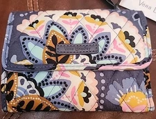 vera bradley euro wallet Charmont  meadow NWT