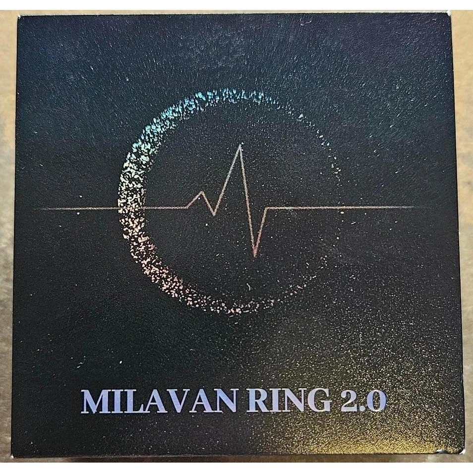 MILAVAN RING 2.0 SMART RING SIZE 10 USB CHARGING MAGNETIC IP68 WATERPROOF