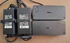 LOT OF TWO Dell Pro Dock WD25 USB-C Docking Station With Power Adapters