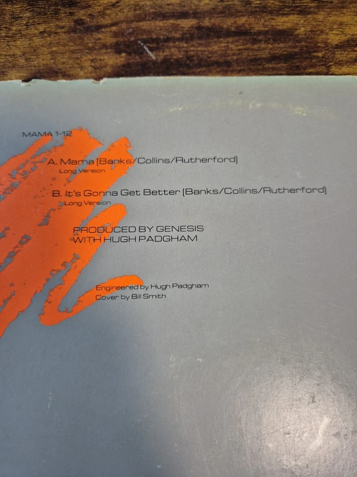 Genesis - Mama - Virgin - MAMA112 - 12" 45rpm - Single - UK - 1983 - VG - VG - Image 3 of 4