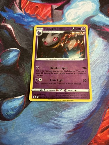 Pokemon Chilling Reign: Banette Reverse Holo 63/198 Trading Card LP