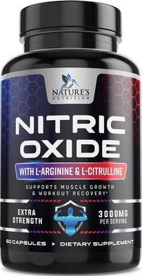 Nitric Oxide Booster Extra Strength 3000Mg - 3X Strength L-Arginine & Citrulline