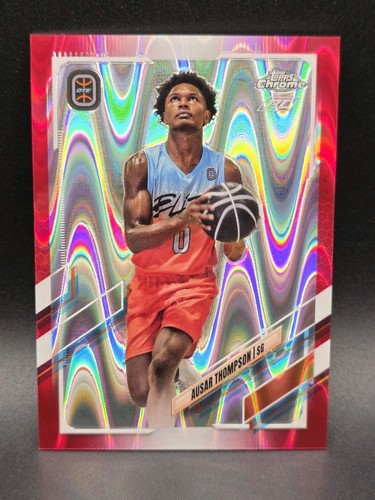 Ausar Thompson [Red Refractor] #34 2021 Topps Chrome OTE Overtime Elite card