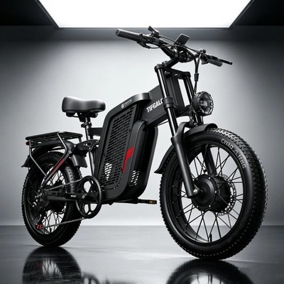 250W 52V 24AH Dual-Batter MTB E-Bike 20 Zoll Elektrisches Mountainbike 30 Meile