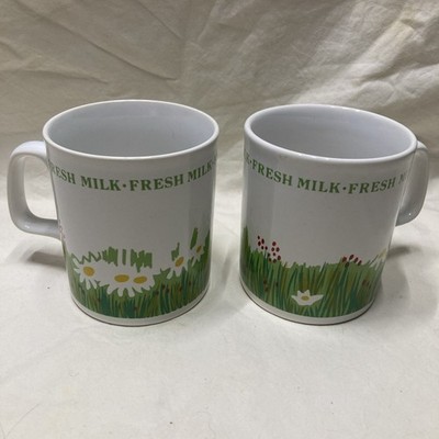 Kilncraft Frische Milch Vintage Becher X2 Tee Kaffee Kitsch Retro