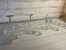 Lot 20 Glass Beakers-11 Pyrex 100ml, 3 KIMAX 50ml, 6 Pyrex 50ml Beakers Bundle