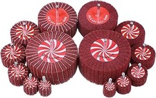 14 Pack Rocaris Buffing Flap Wheels - 7 Size Flap Disk - 1/4 Inch Shanks Fit All