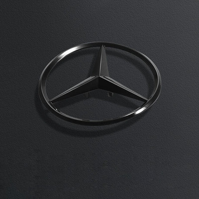 Für Mercedes Benz C-Klasse W204 Stern Heck Abzeichen Hinten Emblem Schwarz Glanz