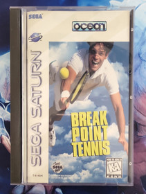 Break Point Tennis Sega Saturn Complete with/Registration Card TESTED CIB
