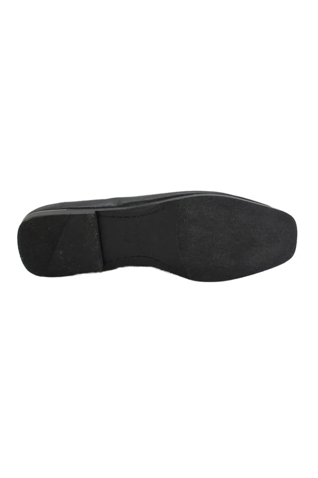 Mocasines sin cordones de cuero negro talla 10M MARC FISHER LTD para mujer Foto 4 de 4