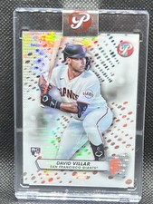 2023 Topps Pristine DAVID VILLAR PRISTINE REFRACTOR ENCASED GIANTS RC #162
