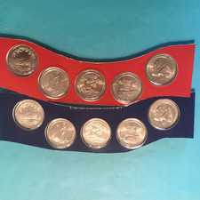 2013 P&D America the Beautiful Quarters Set 10 Coins Mint Cello FREE SHIP