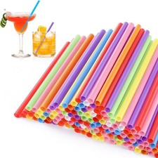 200 Pcs 5 Inch Short Cocktail Straws, Disposable Plastic Straw for Cocktail