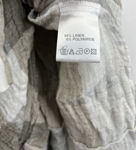 Vestido midi para mujer Ralston mezcla de lino sin mangas a cuadros Lagenlook talla pequeña - Imagen 7 de 8