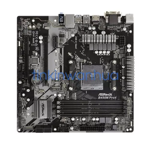 For ASRock B450M Pro4 Socket AM4 DDR4 2×M.2 4×SATAIII Micro ATX Motherboard