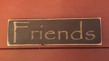 Primitive Friends Wood Plaque