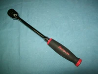 Snap-on™ 3/8" Drive Red Soft Grip Chrome 12 1/2" Ratchet FHL80 Dual 80 Tech