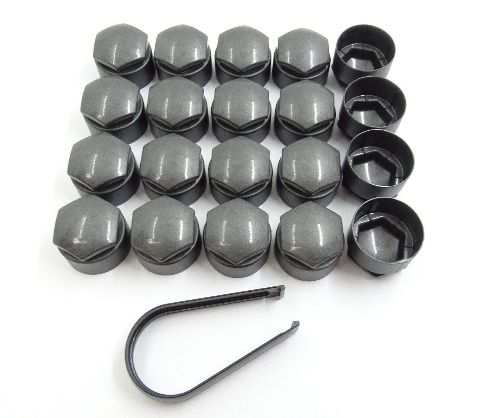 AUDI A1 A3 A4 A5 A6 A7 A8 TT 17mm WHEEL NUT COVERS LOCKING BOLT CAPS