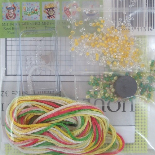 Kit de punto de cruz con cuentas de limonada Mill Hill 2009 ramo de resorte - Imagen 3 de 3