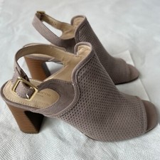 Liz Claiborne Block Heel Mesh Sandals 3 inch ...