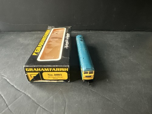 GRAHAM FARISH 8005 BR CLASS 47 BR BLUE SMALL LOGO LIVERY NO. 47455 - Picture 9 of 9