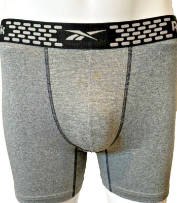 Reebok Core-Performance, Charcoal /  Black Signature Waistband, Size Medium