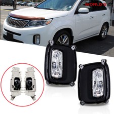Front Bumper Fog Lights With Bezel For 2014-2015 Kia Sorento Driverpassenger