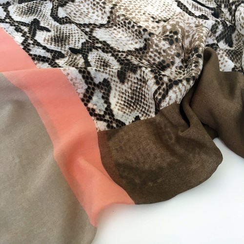 Large Leopard Print Scarf with Stripes Animal Zebra Big Long Shawl Summer Winter - Picture 551 of 818