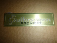 Collectible GULBRANSEN LOGO Name Plate: Metal from a vtg Gulbransen Premiere