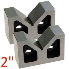 V-Blocks Pair 2'' x 7/8'' x 1-1/4'' Cast Iron V Block Ground Set