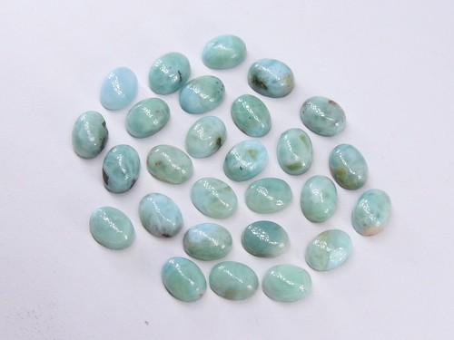 Larimar Cabochon Smooth Polished Oval Shape 27 Piece Lot 8X6MM Natural Stone - Picture 3 of 12