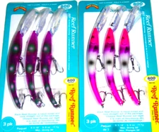 Reef Runner 800 Series Deep Diver Crankbaits (Lot of 2-Good-N=Plenty/Toxic Purp)