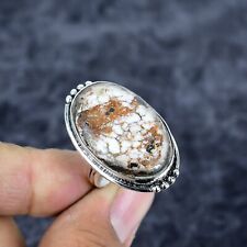 Wild Horse Jasper Gemstone Handmade 925 Sterling Silver Ring Gift For Mother