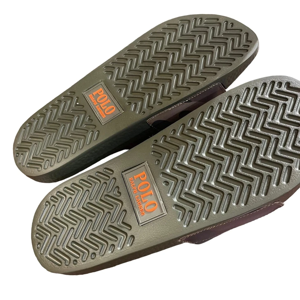 Sandalias Polo Ralph Lauren Para Hombre Bordadas Cabeza de Tigre Camufladas Informales Slide 11D 13D Foto 4 de 4