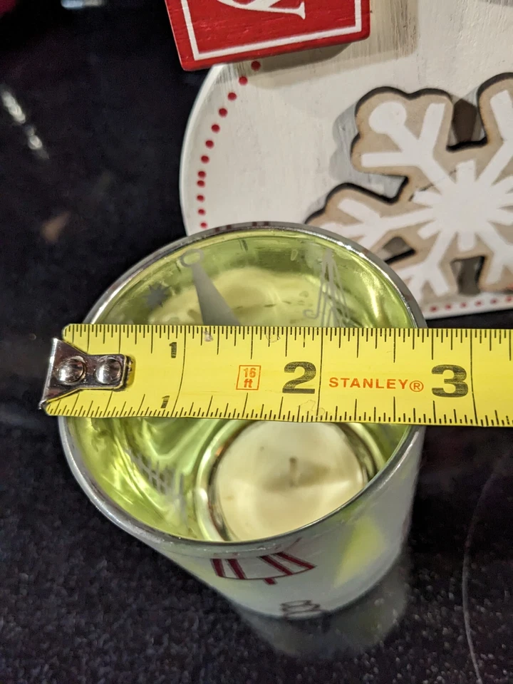 Yankee Candle Winter Wonderland 3" Votive Holder w/ Wooden Snowman Gift Package - Image 4 of 4