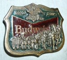 BUDWEISER BEER BELT BUCKLE 1095