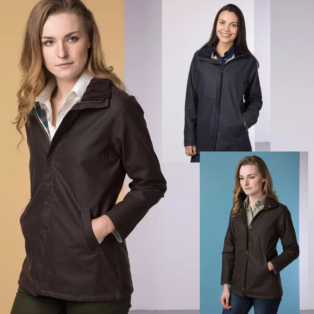 Ladies Wax Jacket Rydale Cawood Women s Waxed Cotton Coat for Walking Shooting