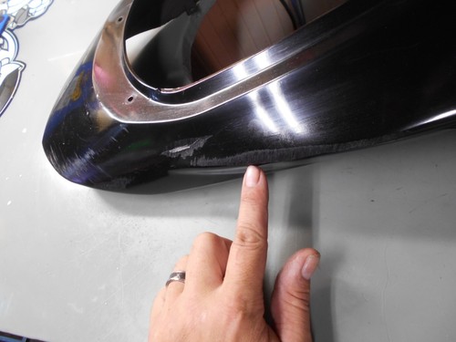 2003 03 04 ZX6R ZX6RR ZX636 636 OEM REAR TAIL FAIRING BACK COWL PLASTIC BLACK - Picture 3 of 7