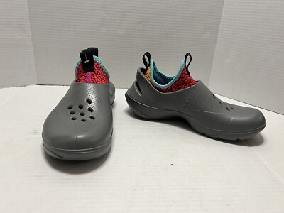 Nike Jordan System.23 Cool Grey Red DN4890-066 Men\'s Size 5-6 Shoes #52C Unisex Jordan System.23 Clog Arrives in Grey Multicolor Release  main image 4