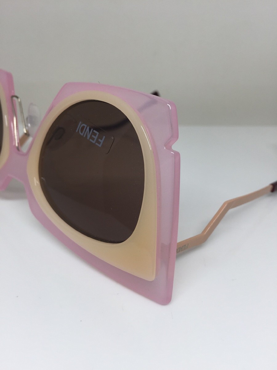 New Authentic Fendi FF 117 Sunglasses FF 0117/S C. LAQUT Pink w