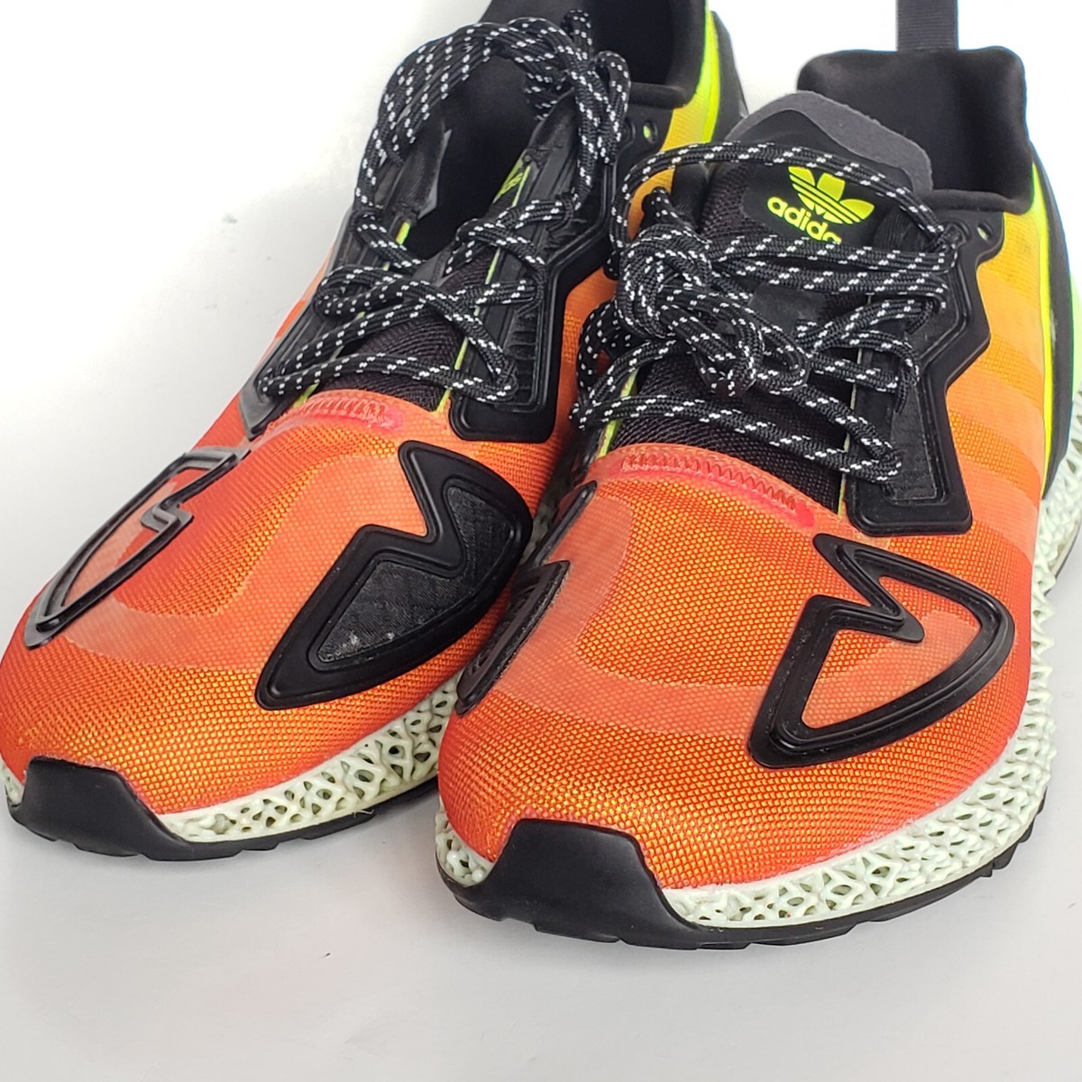 adidas ZX 2K 4D Men's Size 8 Neon Retro Running Sneakers With Box
