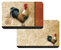 Counterart Signature Rooster Reversible Placemats, Set Of 4, New, Free Shipping on sale Counterart Signature Rooster Reversible Placemats, Set Of 4, New, Free Shipping on sale